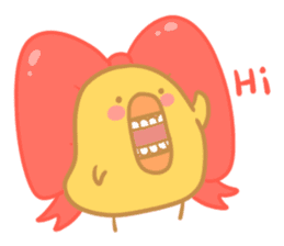 Yellow Cute Chick sticker #2156777