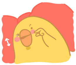 Yellow Cute Chick sticker #2156780