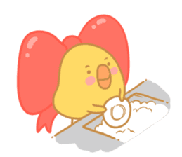 Yellow Cute Chick sticker #2156782