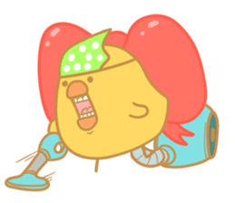 Yellow Cute Chick sticker #2156783