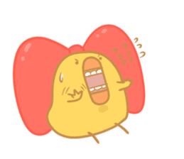 Yellow Cute Chick sticker #2156786