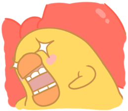 Yellow Cute Chick sticker #2156787