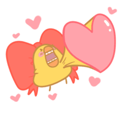 Yellow Cute Chick sticker #2156788