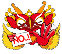 Balinese God's Bird Garuda (Red Ver.) sticker #2158518