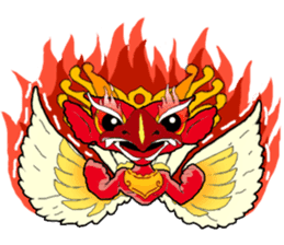 Balinese God's Bird Garuda (Red Ver.) sticker #2158521