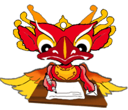 Balinese God's Bird Garuda (Red Ver.) sticker #2158524