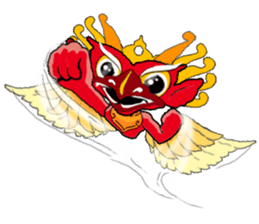 Balinese God's Bird Garuda (Red Ver.) sticker #2158525