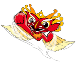 Balinese God's Bird Garuda (Red Ver.) sticker #2158525