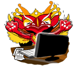 Balinese God's Bird Garuda (Red Ver.) sticker #2158527