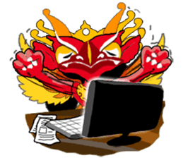 Balinese God's Bird Garuda (Red Ver.) sticker #2158527