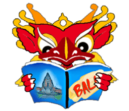 Balinese God's Bird Garuda (Red Ver.) sticker #2158531