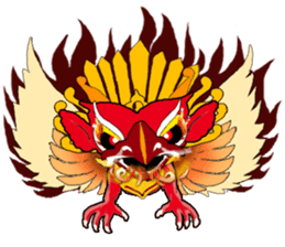 Balinese God's Bird Garuda (Red Ver.) sticker #2158536