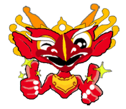 Balinese God's Bird Garuda (Red Ver.) sticker #2158538