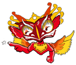 Balinese God's Bird Garuda (Red Ver.) sticker #2158540