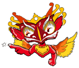 Balinese God's Bird Garuda (Red Ver.) sticker #2158540