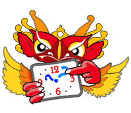 Balinese God's Bird Garuda (Red Ver.) sticker #2158541
