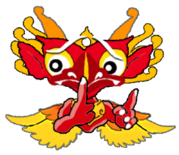 Balinese God's Bird Garuda (Red Ver.) sticker #2158544