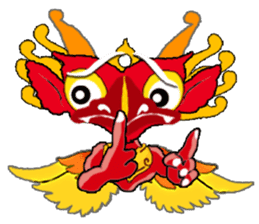 Balinese God's Bird Garuda (Red Ver.) sticker #2158544