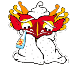 Balinese God's Bird Garuda (Red Ver.) sticker #2158546