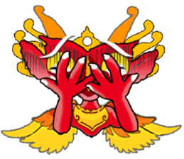Balinese God's Bird Garuda (Red Ver.) sticker #2158549