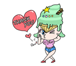 miss ice cream sticker #2159032