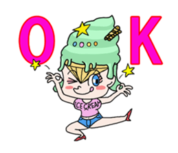 miss  ice cream sticker #2159033