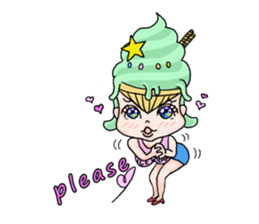 miss ice cream sticker #2159037