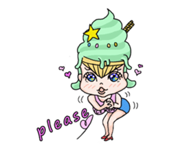 miss  ice cream sticker #2159037