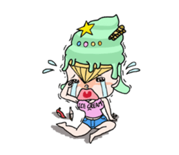 miss ice cream sticker #2159041