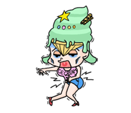 miss ice cream sticker #2159045