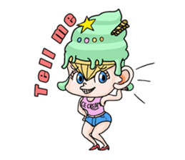 miss ice cream sticker #2159049
