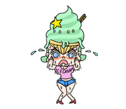 miss ice cream sticker #2159051