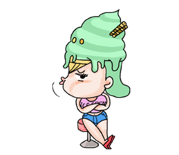 miss  ice cream sticker #2159052