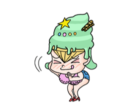 miss  ice cream sticker #2159053