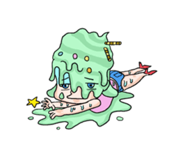 miss ice cream sticker #2159054
