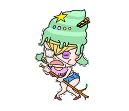 miss ice cream sticker #2159055