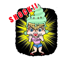 miss ice cream sticker #2159059