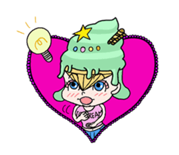 miss ice cream sticker #2159060