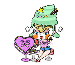 miss ice cream sticker #2159063