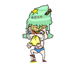 miss ice cream sticker #2159065