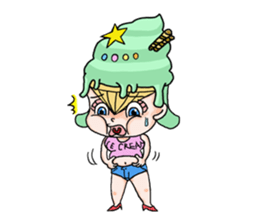 miss  ice cream sticker #2159067