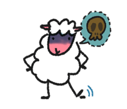 Sheep of New Year's Day for sticker #2159106