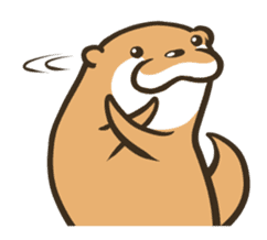 Kotsumetti of Small-clawed otter 03 sticker #2160634
