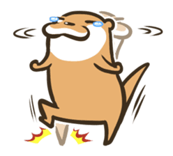 Kotsumetti of Small-clawed otter 03 sticker #2160635