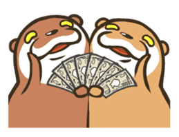 Kotsumetti of Small-clawed otter 03 sticker #2160641