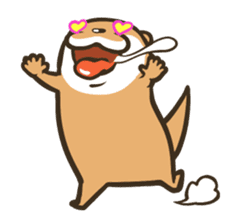 Kotsumetti of Small-clawed otter 03 sticker #2160648