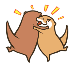 Kotsumetti of Small-clawed otter 03 sticker #2160659