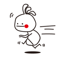 White Kokopelli sticker #2160719