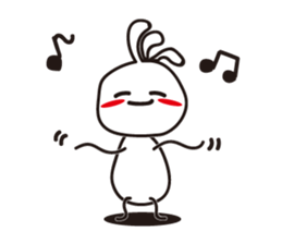 White Kokopelli sticker #2160721