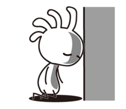 White Kokopelli sticker #2160729